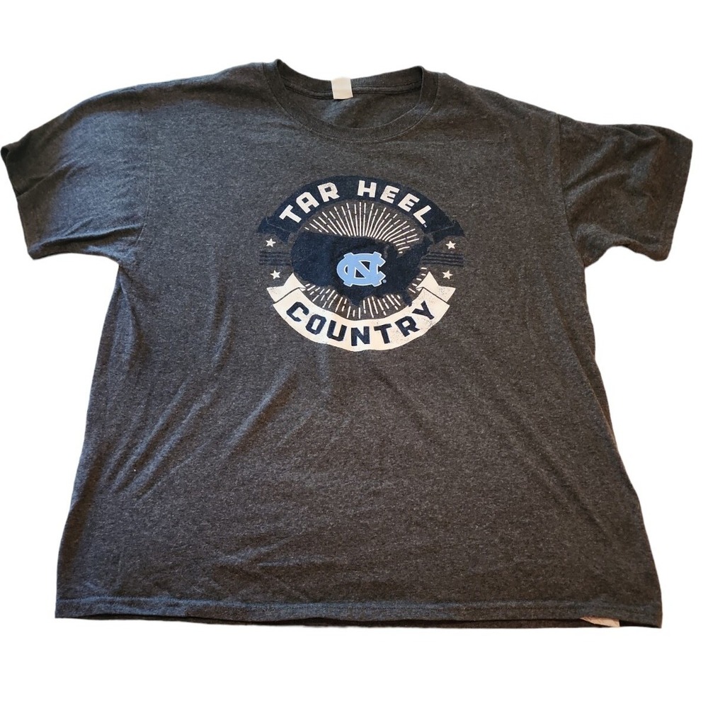 Hanes Tar Heel Country T-Shirt UNC‎ Basketball Gray Mens Large